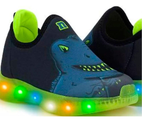 Zapatillas Niños Luces Led Elastizadas Spider Dino Novope®