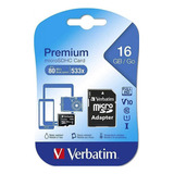 Tarjeta De Memoria Microsd Verbatim 16gb, Clase 10