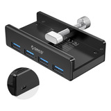 Orico Hub De Abrazadera Usb 3.0, Hub Usb 3.0 De Aluminio De