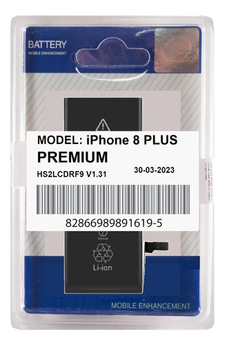 Battria Compatível iPhone 8 Plus + 2691 Mah + Maior Duração!