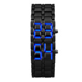 Reloj De Pulsera Digital Led Binario, 2 Unidades, Color Negr