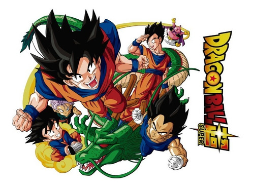 Decoración D Pared Dragon Ball Vinil Anime Manga 65x55 Tapiz