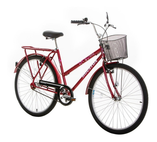 Bicicleta Bike Aro 26 Houston Onix Modelo Similar A Poti Cor Vermelho Tamanho Do Quadro 21