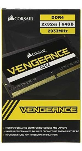 Vengeance Performance Sodimm Memory 64gb (2x32gb) Ddr4 2933m
