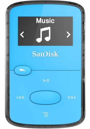 Reproductor De Mp3 Sandisk, 8gb, Con Clip Y Pantalla Lcd