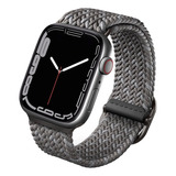 Correa Tejida Apple Watch Series 45/44/42 Mm Aspen Gris Uniq