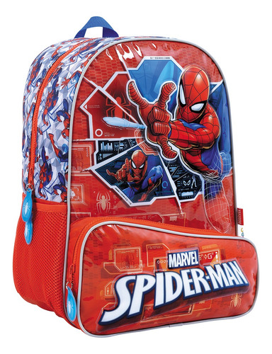 Mochila Wabro Spiderman Tech Hombre Araña Niño Espalda 16 In
