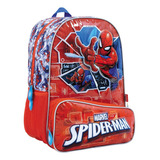 Mochila Wabro Spiderman Tech Hombre Araña Niño Espalda 16 In
