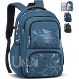 Mochila Escolar Viaje Uniuni Escolar Viaje Un-s723 Color Azul Claro 30l