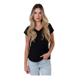 Blusa Blusinha Feminina Tapa Bumbum Mullet Gola V 