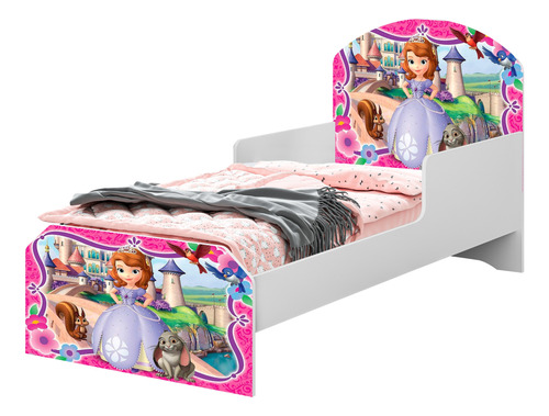 Berço Cama Mini Diversos Personagens Adesivada Para Meninas