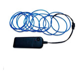 Hilo De Neon Led Luces Cable Interior Exterior 3 Mts Color De La Luz Azul