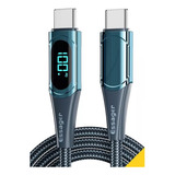 Cable Usbc A Usb C Display De Carga Rápida De 100w 2 Metros