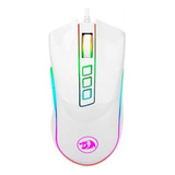 Mouse Gamer Redragon Cobra M711w Rgb Con Cable Blanco