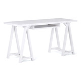 Simplihome Axcsaw-07-w Madera Maciza Industrial Moderna Par.