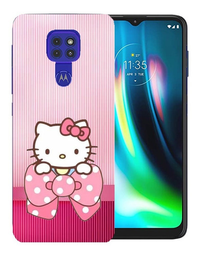 Funda De Diseño Moto G9 Play Hello Kitty Case Moto E7 Plus