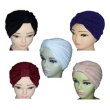 5 Turbantes Gorro Niña Y Mujer, Algodón Oncológico Alopecia