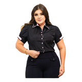 Camisa Executiva Moda Plus Size - Dv