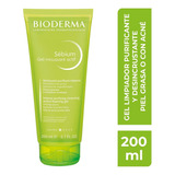 Bioderma Sébium Gel Moussant Actif Anti Acné, 200 Ml Tipo De Piel Mixta A Grasa