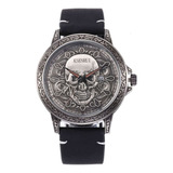 Reloj De Pulsera Casual De Calavera Con Reloj De Cuarzo Punk