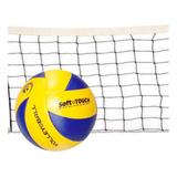 Pelota Voley Balon Juego Sintetico Vulcanizada + Red 5mts 