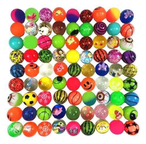 25 Pelotas Locas Saltarina Chiclera Bolo Pelota 2.5cm