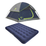 Barraca Para Camping Coleman Sundome +colchao Inflável Casal