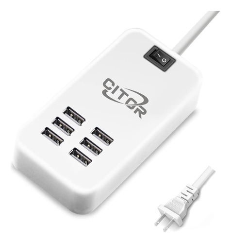 Cargador De Pared Multipuerto De 6 Usb