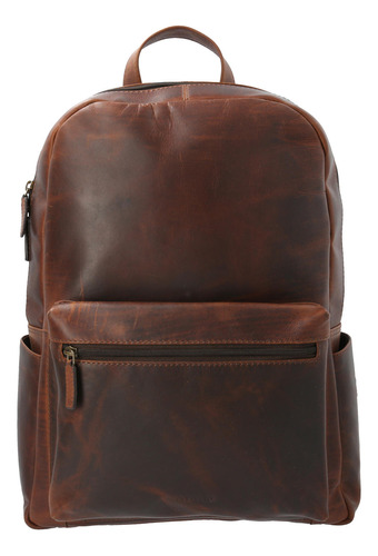 Mochila Cuero Hombre St Ethan Back Café Hush Puppies