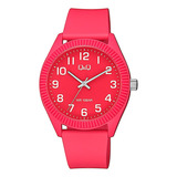 Reloj Q&q By Citizen V12a-002vy Para Mujer Sumergible 10 Atm