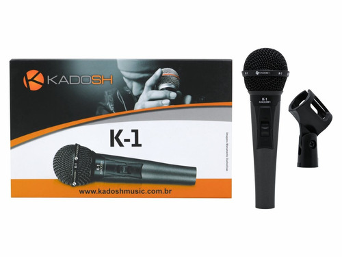 Microfone Profissional Dinâmico Com Fio K1 Kadosh C/ Bag Nfe