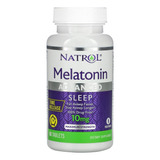 Natrol Melatonina 10 Mg 60 Tabs Efecto Prolongado Advanced Sabor Sin Sabor