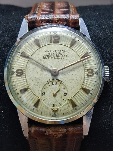 Relógio Antigo A Corda Anos 50 Aetos Geneve Antimagnetic