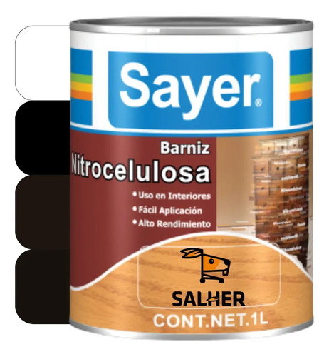 Nitrolaaca Mate Pigmentadoo Colores Lnm-00xx Interiores 1 Lt