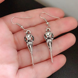 Aretes Pendientes Vikingos Cuervosceltas Color Plata Mujer