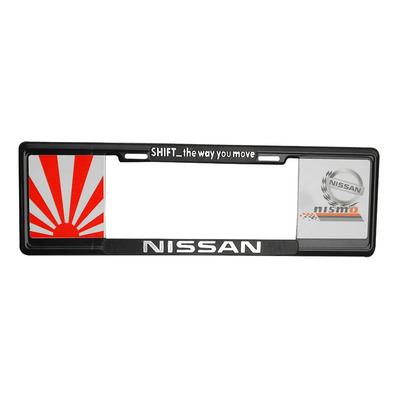 Portaplacas Europeo Trasero Pyrasport Negro Plástico Para Nissan Carro | MercadoLibre
