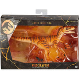 Velociraptor Tigre Jurassic Park Amber Collection 