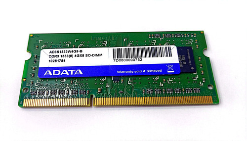 Memoria Ram Para Portátil Ddr3 4 Gb 1333