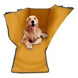 Funda Protectora Autos Perros Mascotas Amarillo Labrador