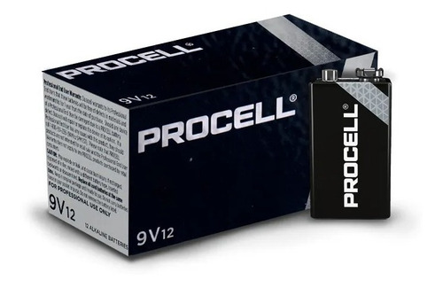 Bateria 9v Duracell Procell C/ 12 Unidades