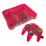 Nintendo 64  (n64) - Videojuego Retro Color Rojo