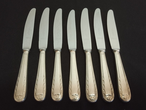 Cuchillos Postre Plata Lappas England Precio X 7