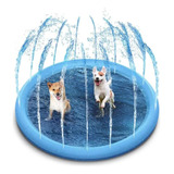 Piscina Para Perros, Inflable Mascotas En Pvc Con Chorros 