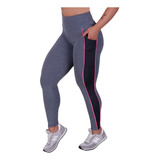 Roupa De Academia Legging Feminina Bolso Celular Poliamida C