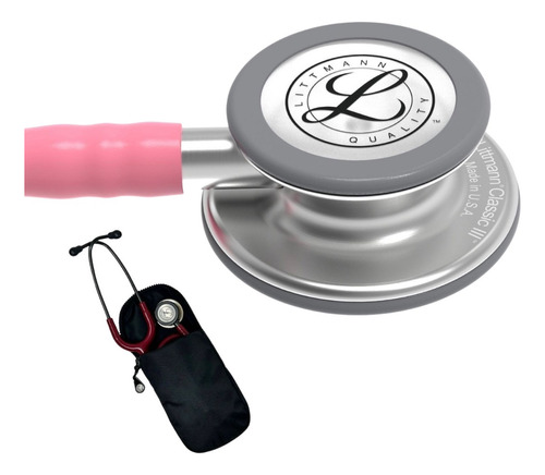 Estetoscopio Littmann 5633 Rosa Perla Grabado Gratis