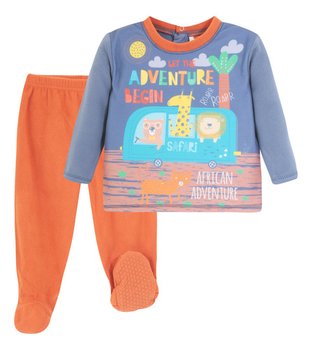 Pijama Bebé Niño Polar Reciclado Azul H2o Wear