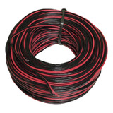 Rollo Cable 40mts Sonido Parlante Baflerojo Negro 2x 1mm