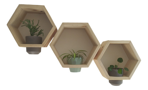 Jardineras Madera De Pino Hexagonal