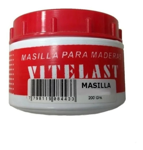 Masilla Para Reparar Madera X 200 Gr + 2 Lijas Medianas Rubi