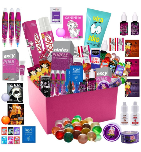 Kit 52 Produtos Lubrificantes Gel Sexyshop Atacado Promocao